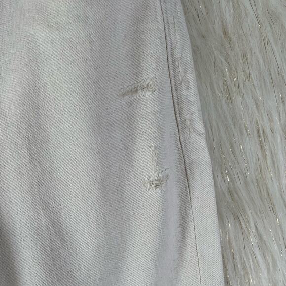 Frame Le Garcon Ankle Slim Straight Leg Jeans Au Natural Heather Cotton Linen 26 - Picture 4 of 11